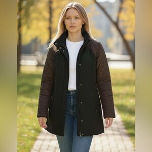 Prana Women's Dark Gray long coat, size small